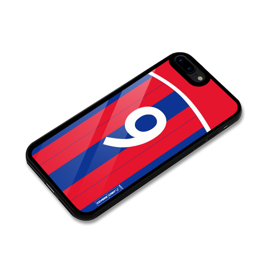 Number 9 Jersey Glass Back Case for iPhone 8 Plus