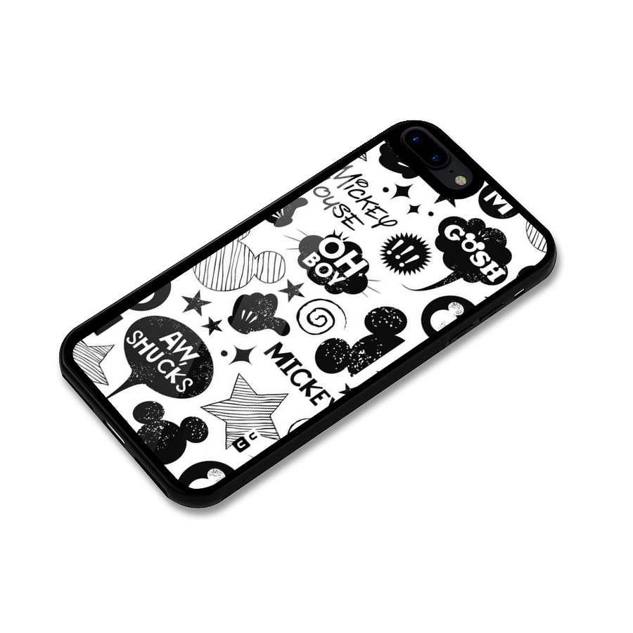 Oh Boy Design Glass Back Case for iPhone 8 Plus