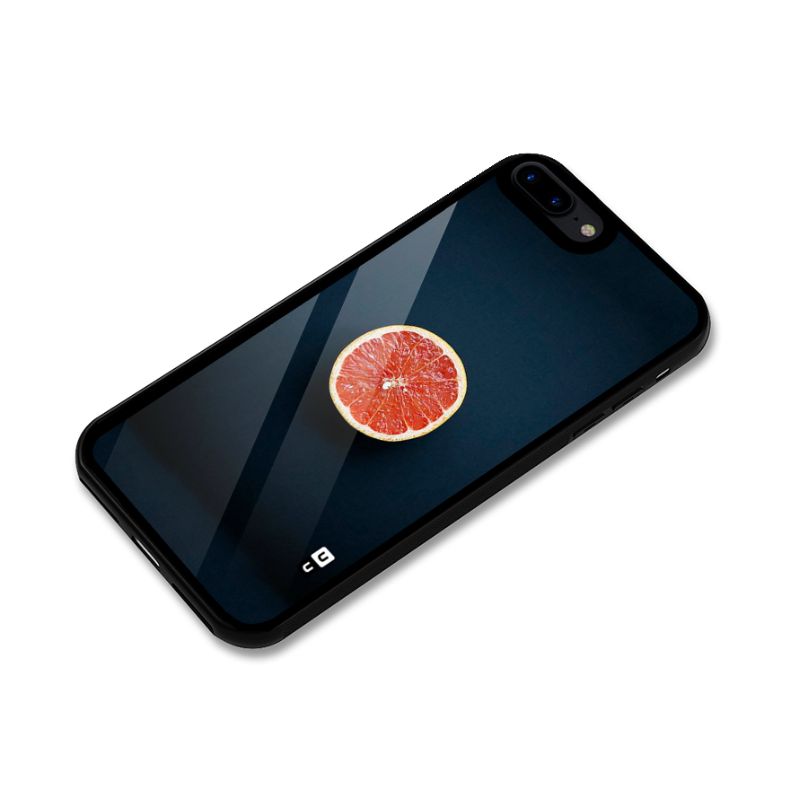 Orange Design Glass Back Case for iPhone 8 Plus