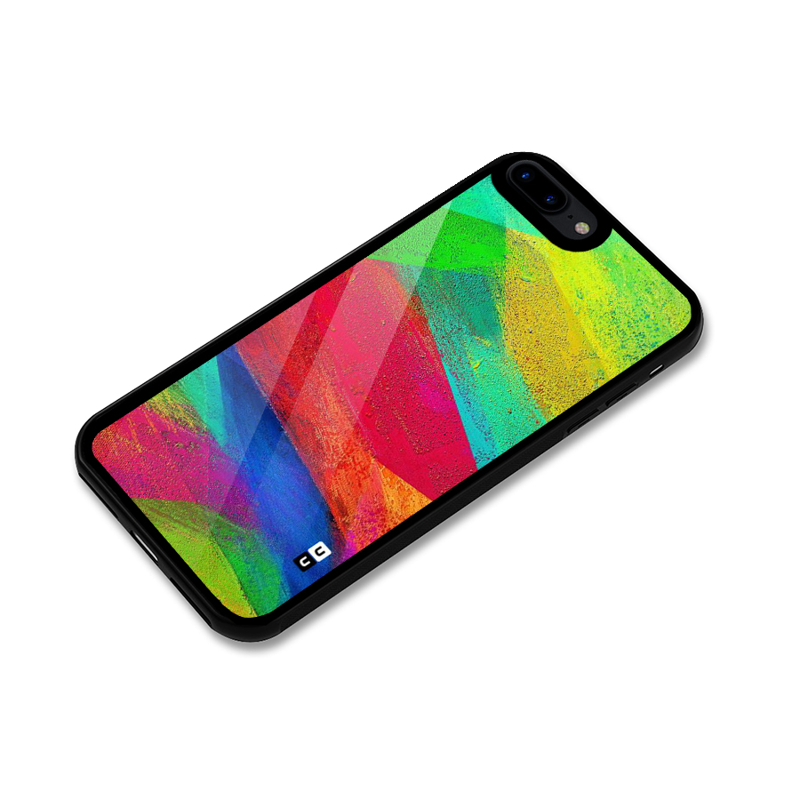 Paint Art Pattern Glass Back Case for iPhone 8 Plus