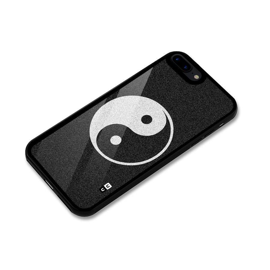 Peace Disorted Glass Back Case for iPhone 8 Plus