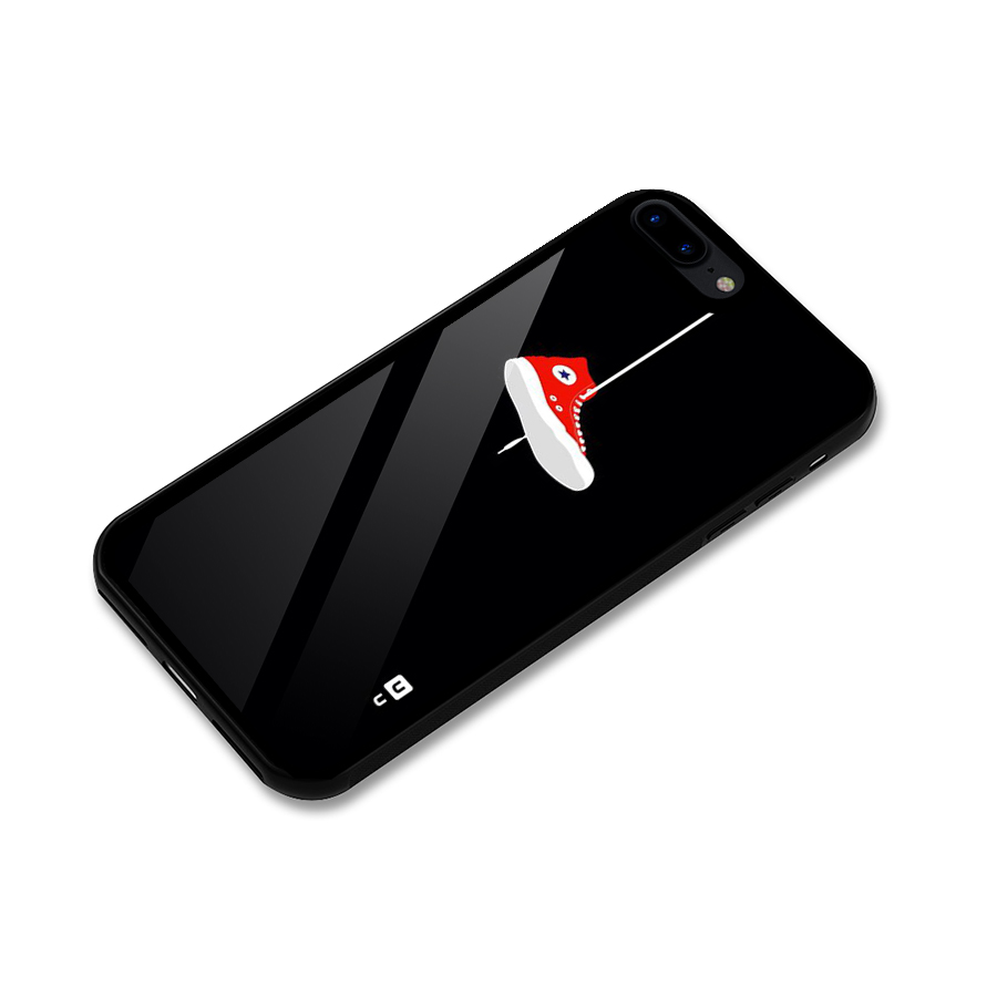 Red Shoe Hanging Glass Back Case for iPhone 8 Plus