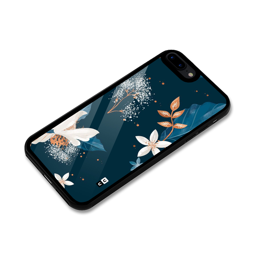 Royal Floral Glass Back Case for iPhone 8 Plus