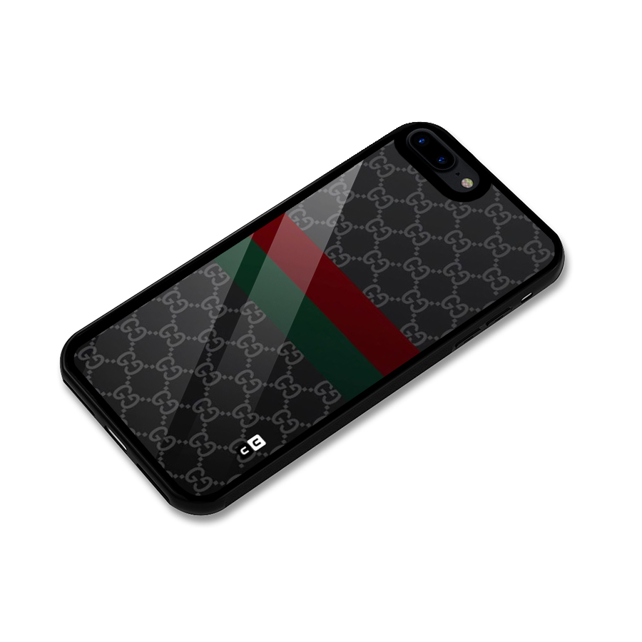 Royal Stripes Design Glass Back Case for iPhone 8 Plus