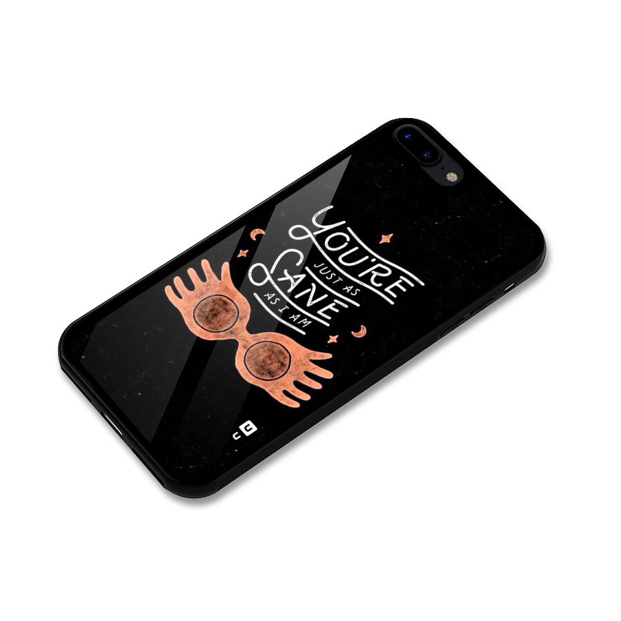 Sane As I Glass Back Case for iPhone 8 Plus
