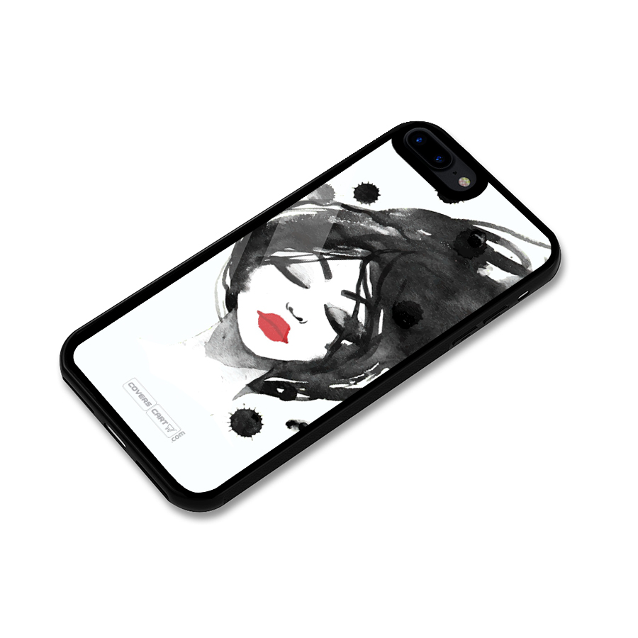 Sassy Girl Glass Back Case for iPhone 8 Plus