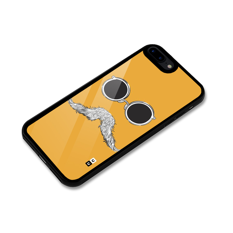 Sassy Mustache Glass Back Case for iPhone 8 Plus