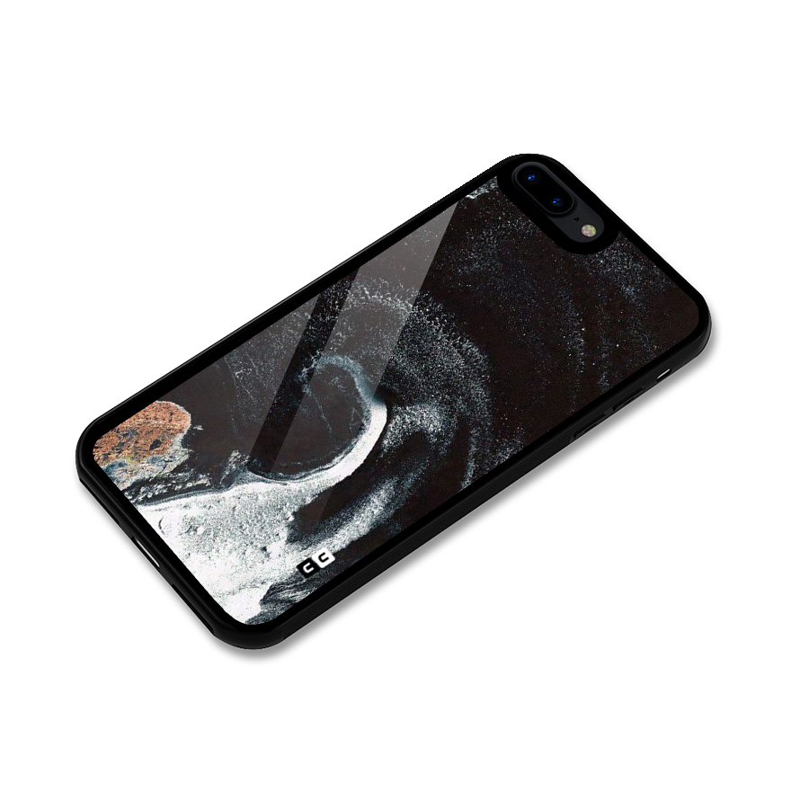 Sea Ice Space Art Glass Back Case for iPhone 8 Plus