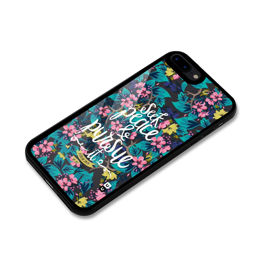 Seek Peace Glass Back Case for iPhone 8 Plus