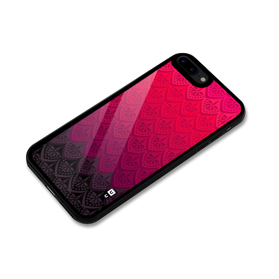 Shades Red Design Glass Back Case for iPhone 8 Plus