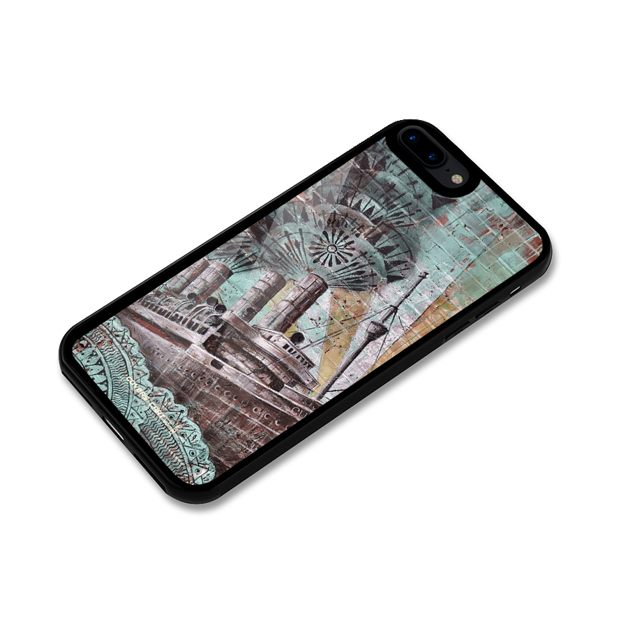 Ship Art Glass Back Case for iPhone 8 Plus