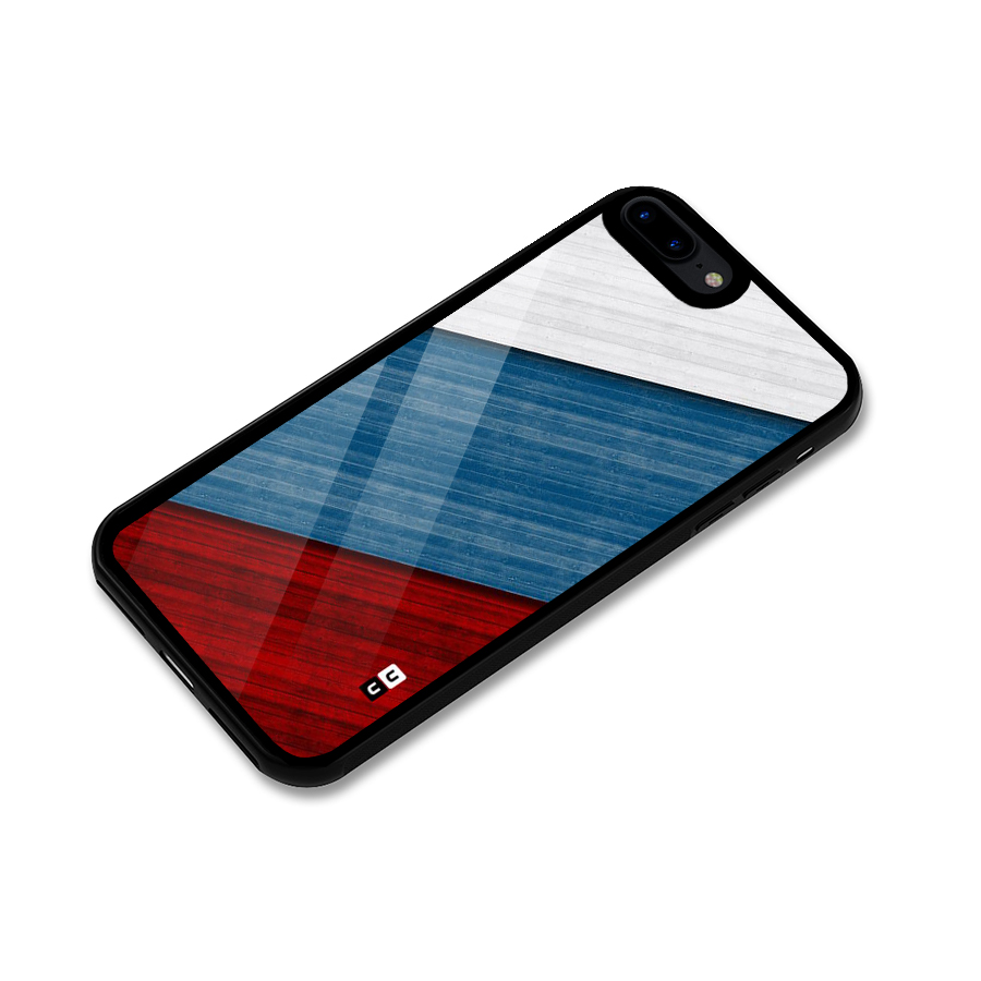 Slant Beautiful Stripe Glass Back Case for iPhone 8 Plus