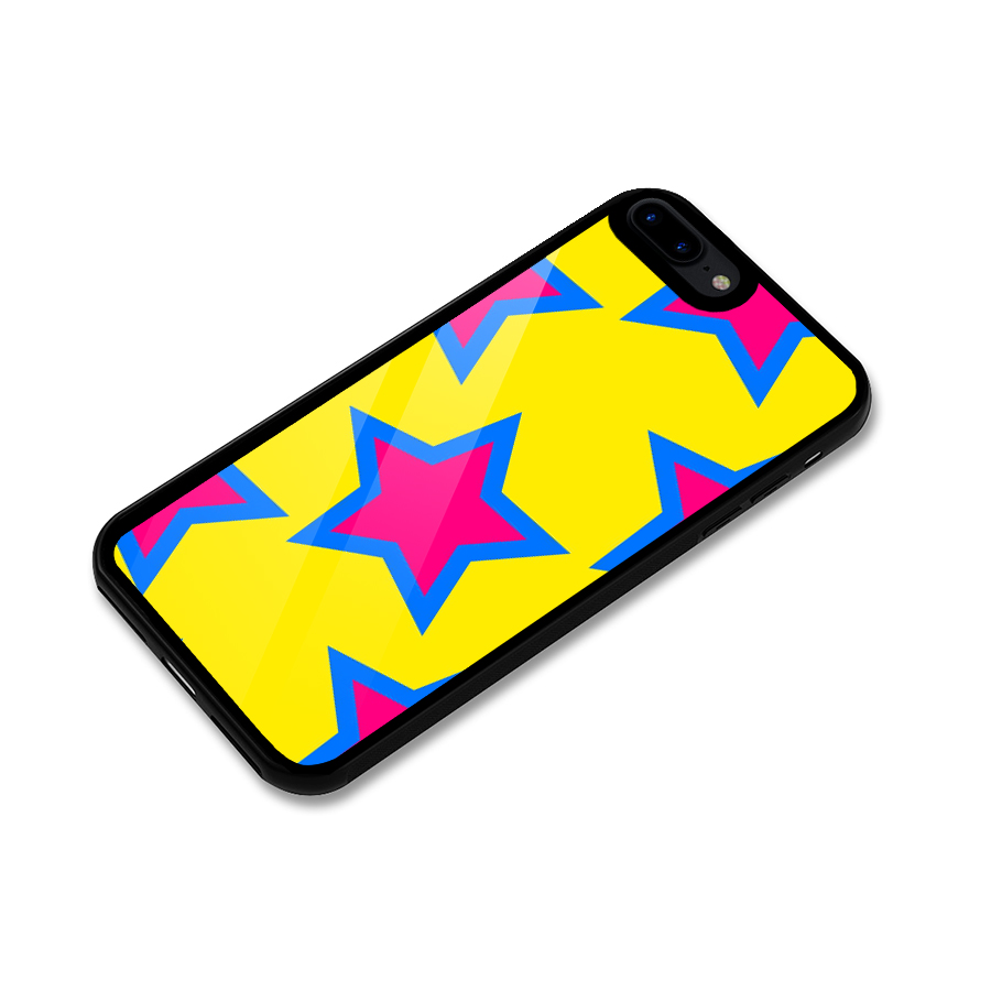 Star Pattern Glass Back Case for iPhone 8 Plus