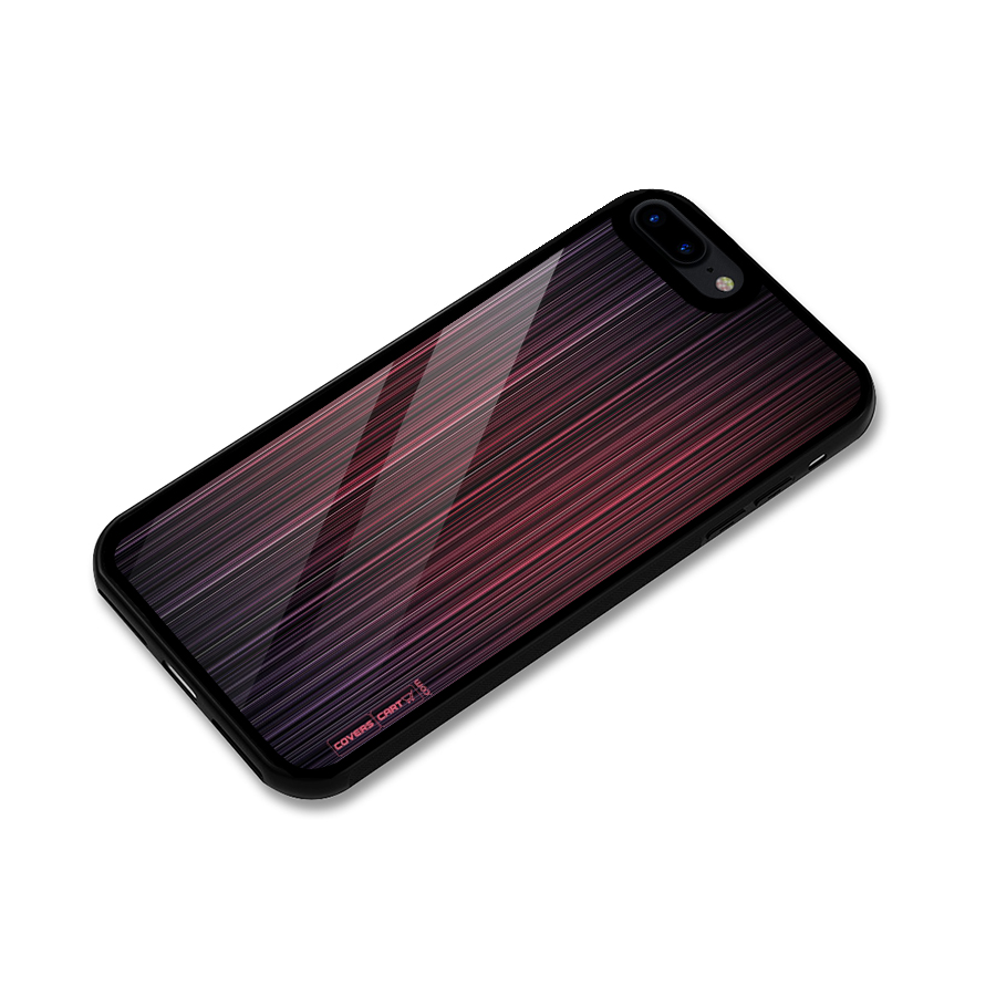 Stripes Gradiant Glass Back Case for iPhone 8 Plus