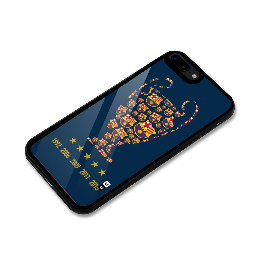 Trophy Team Glass Back Case for iPhone 8 Plus