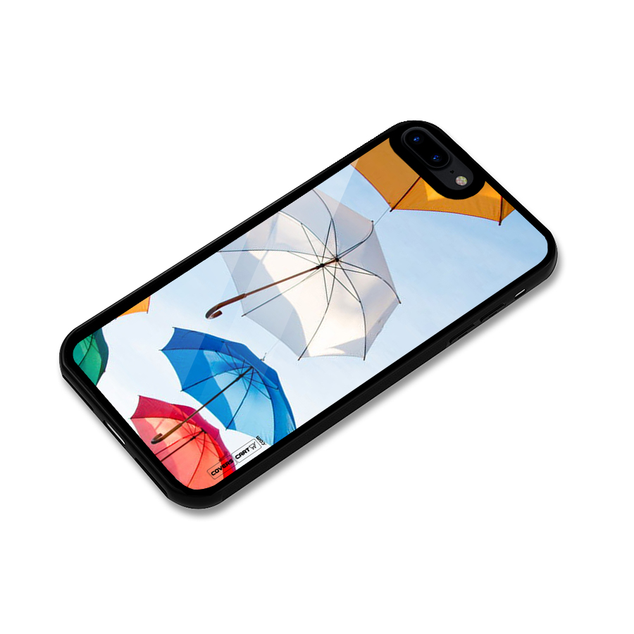 Umbrella Sky Glass Back Case for iPhone 8 Plus