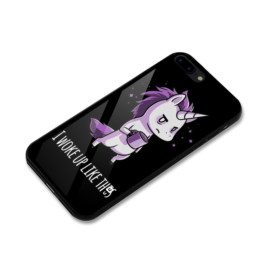 Unicorn Morning Glass Back Case for iPhone 8 Plus