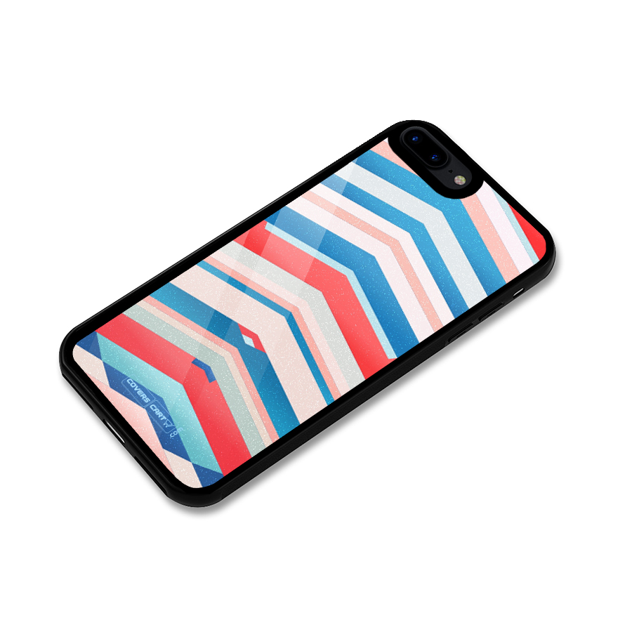 Unique Vibrant Colours Glass Back Case for iPhone 8 Plus