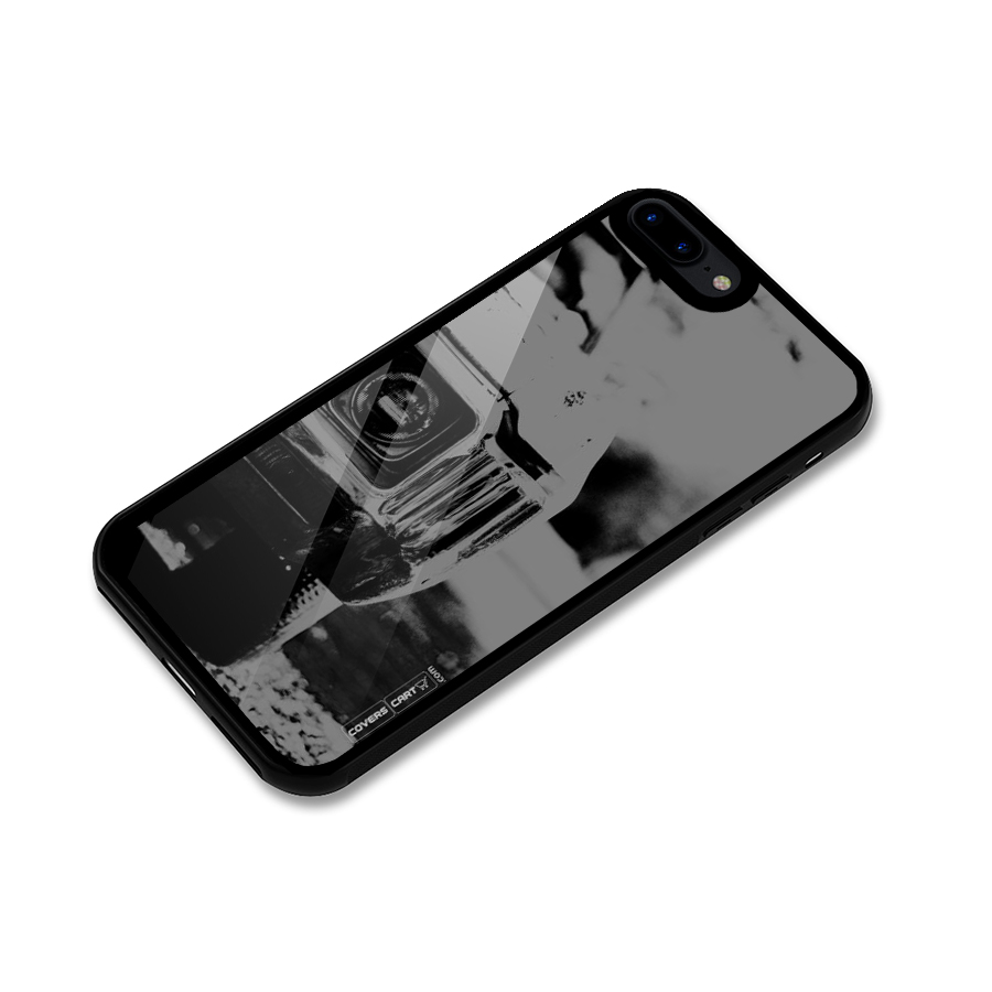 Vintage Car Black and White Glass Back Case for iPhone 8 Plus