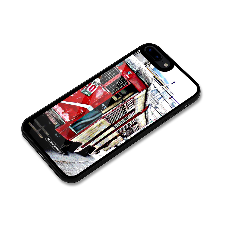 Vintage Citystyle Glass Back Case for iPhone 8 Plus