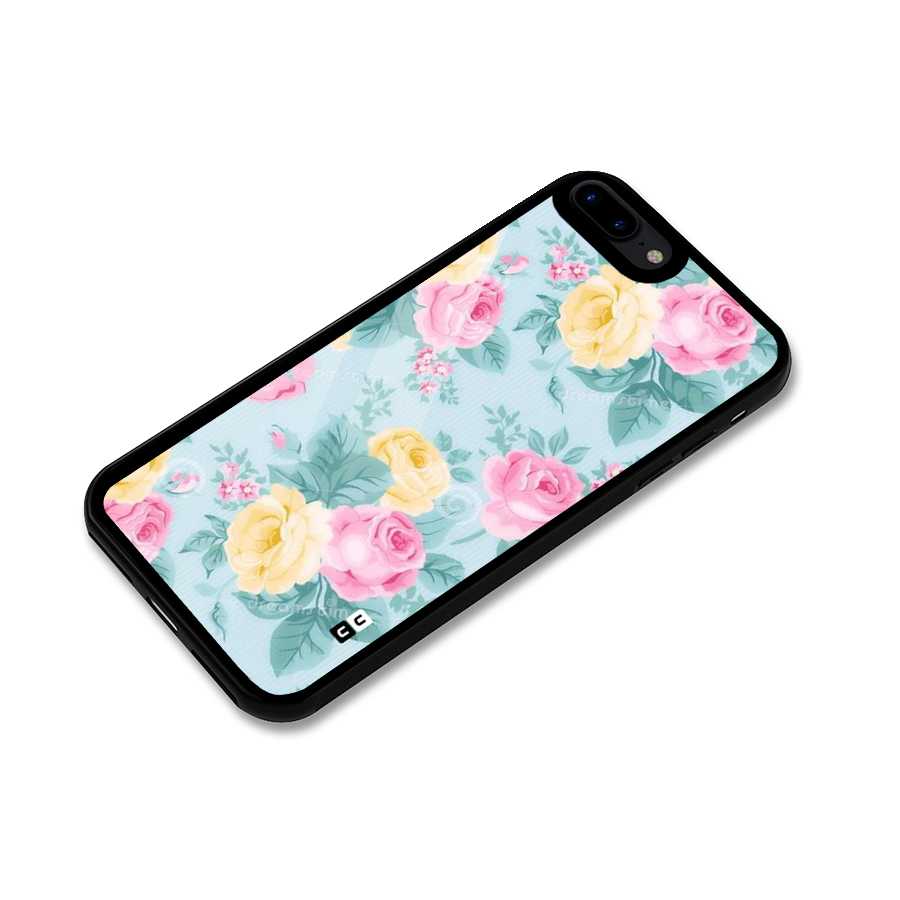 Vintage Pastels Glass Back Case for iPhone 8 Plus