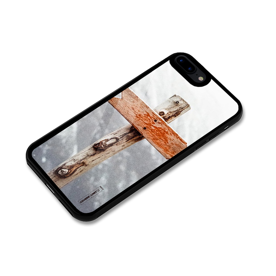 Wood And Snow Glass Back Case for iPhone 8 Plus