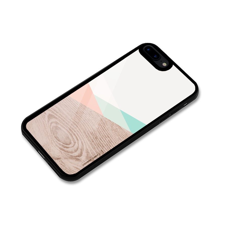 Wooden Fusion Glass Back Case for iPhone 8 Plus