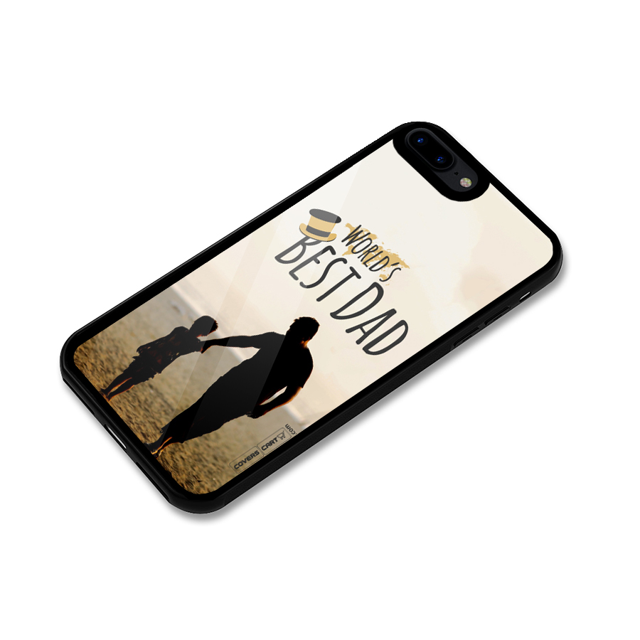 Worlds Best Dad Glass Back Case for iPhone 8 Plus