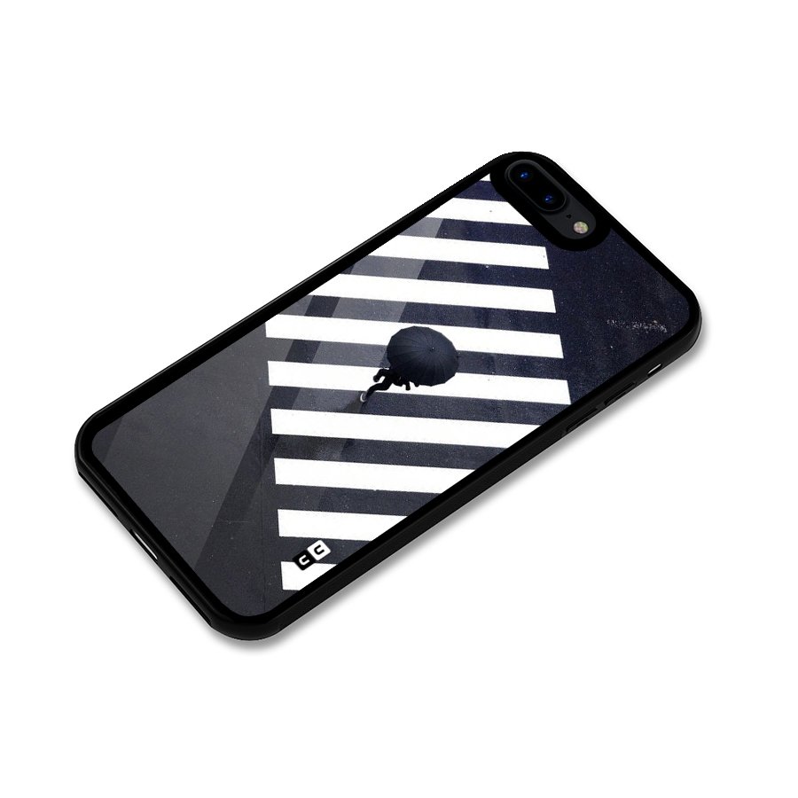 Zebra Walking Glass Back Case for iPhone 8 Plus