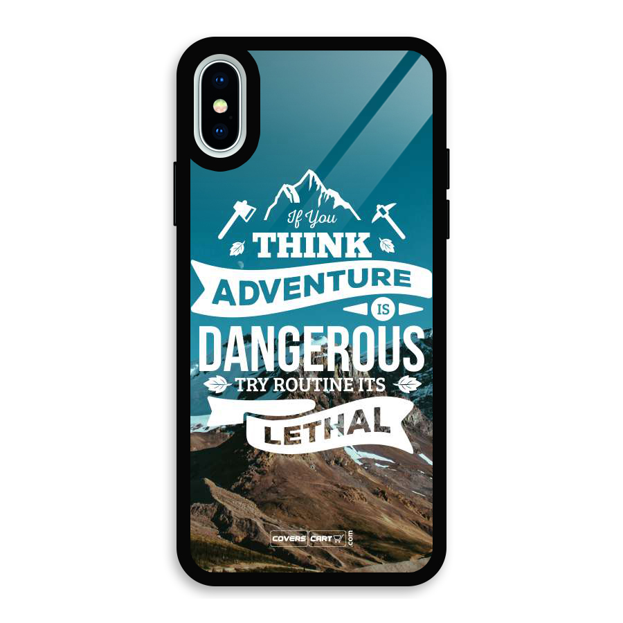 Adventure Dangerous Lethal Glass Back Case for iPhone X