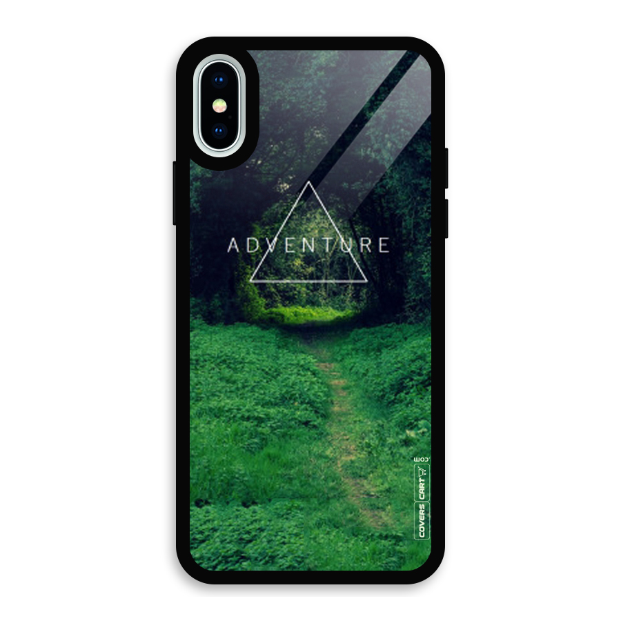 Adventure Take Glass Back Case for iPhone X