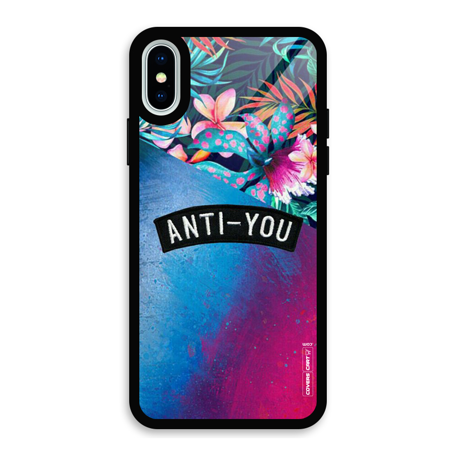 Anti You Glass Back Case for iPhone X