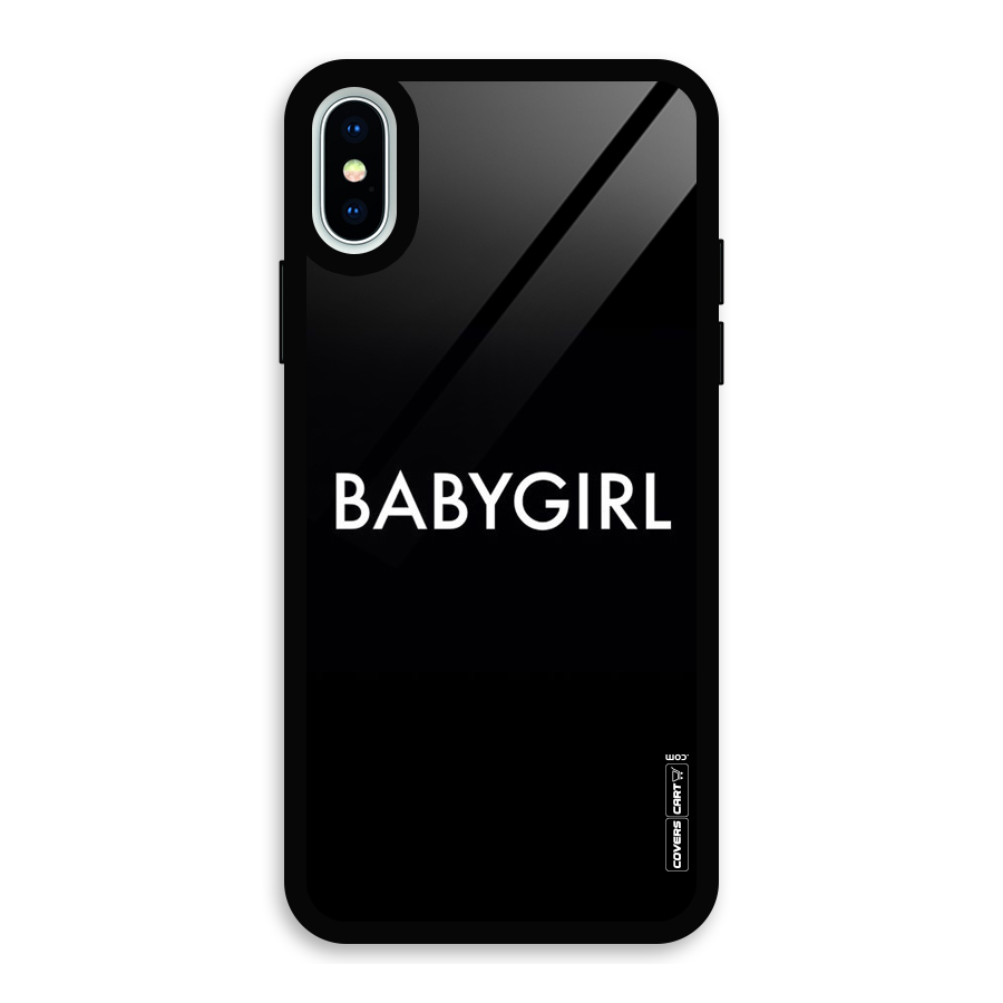 Baby Girl Glass Back Case for iPhone X