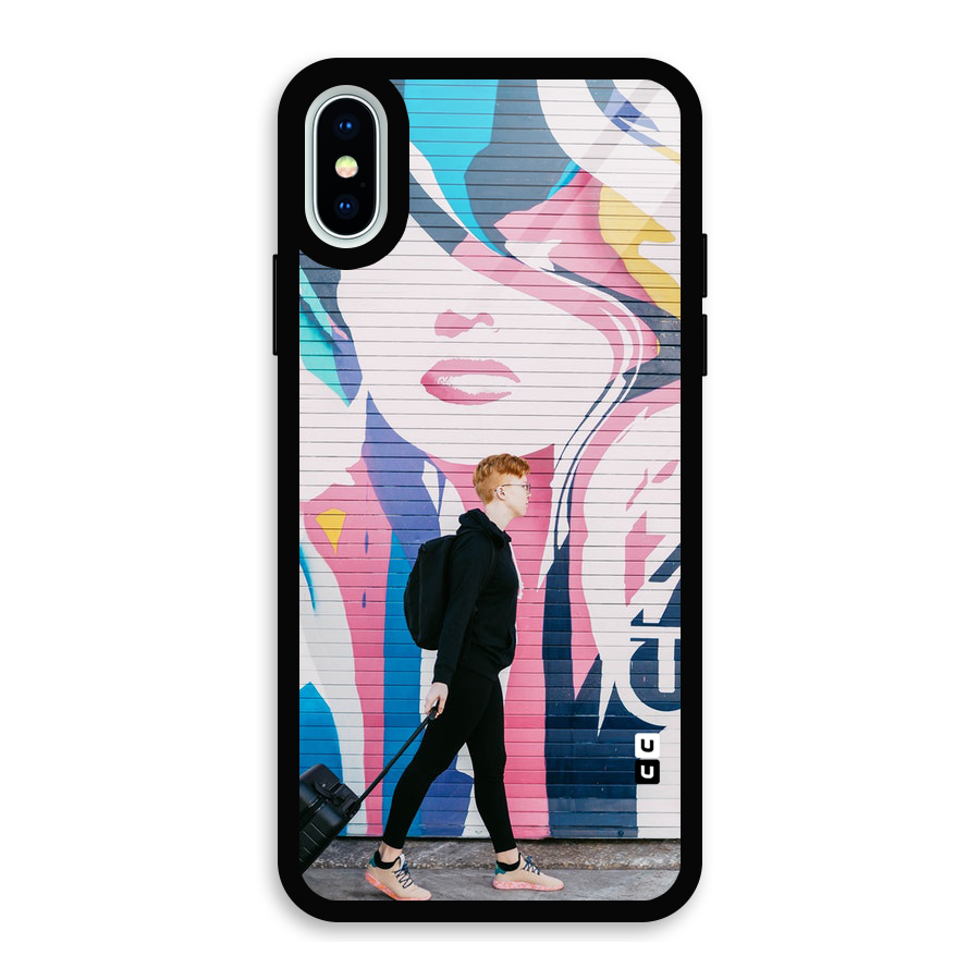 Backpacker Glass Back Case for iPhone X