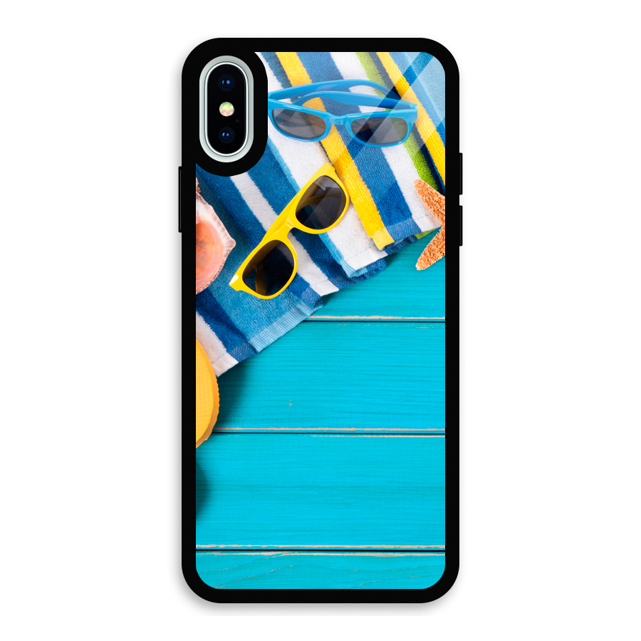Beach Ready Glass Back Case for iPhone X