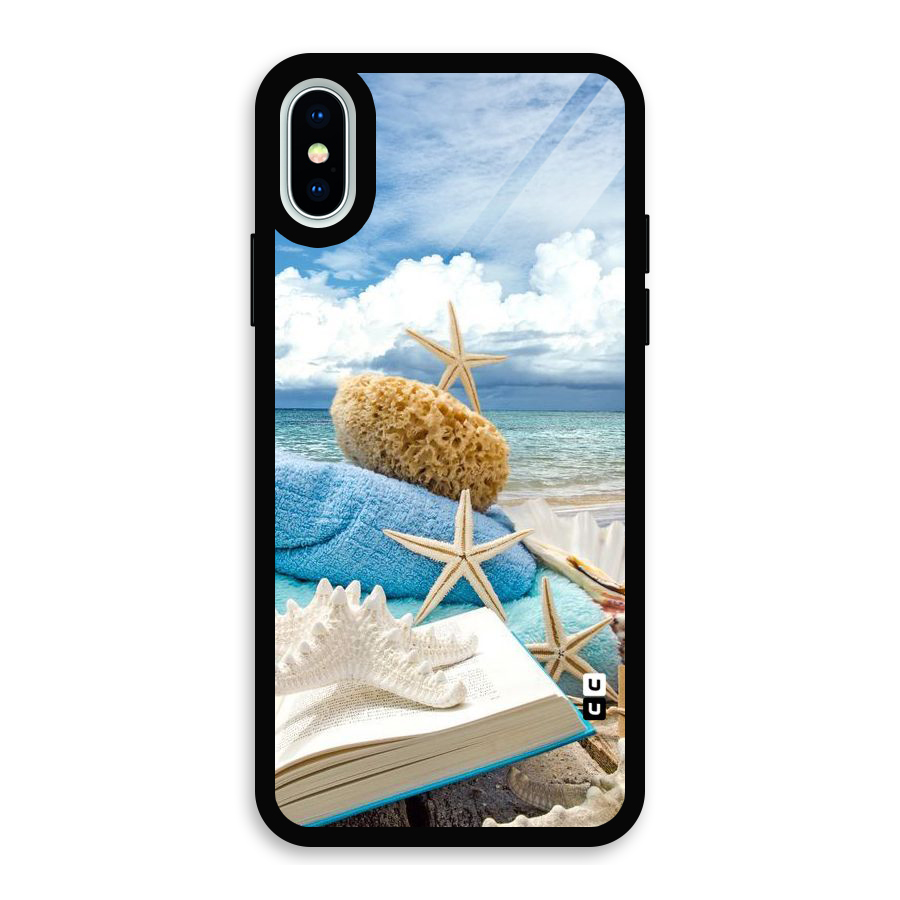 Beach Sky Glass Back Case for iPhone X
