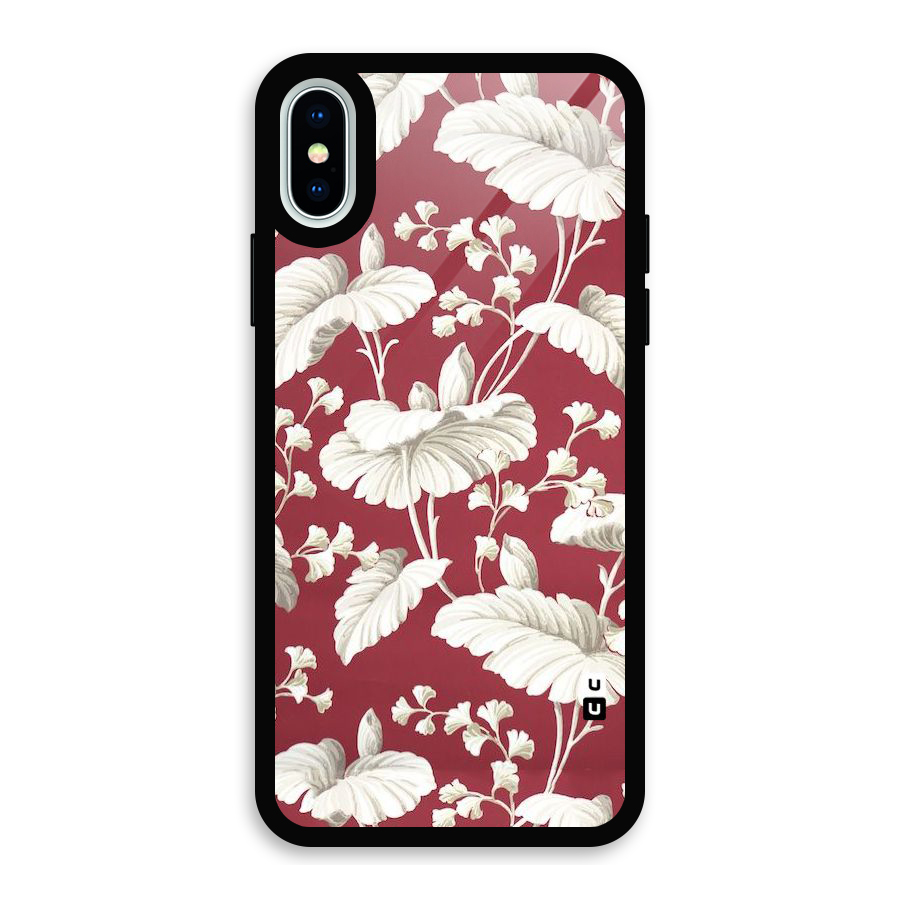Beautiful Petals Glass Back Case for iPhone X