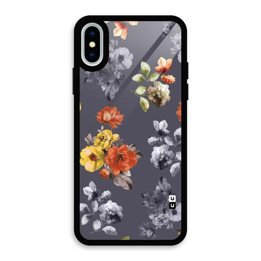 Beauty Art Bloom Glass Back Case for iPhone X