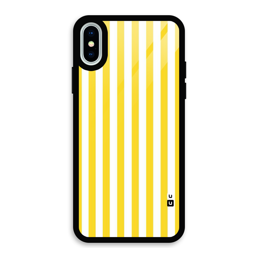 Beauty Color Stripes Glass Back Case for iPhone X