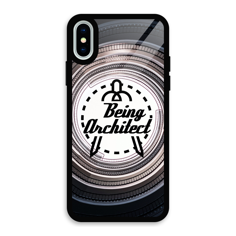 Being Architect Glass Back Case for iPhone X