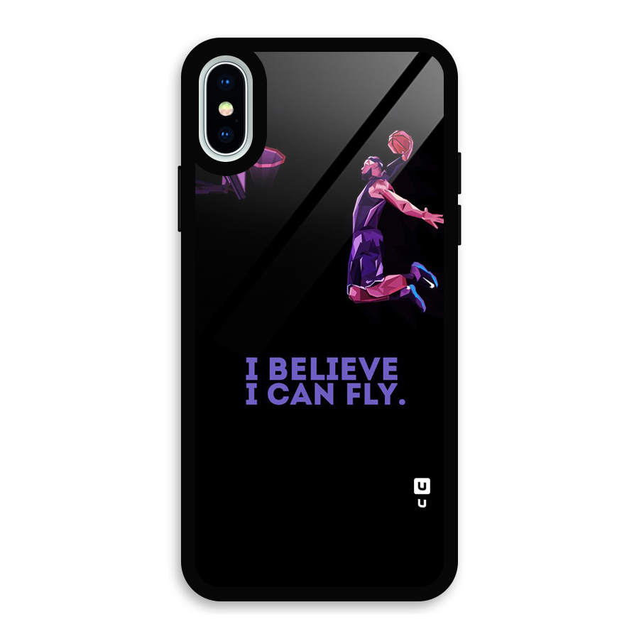 Believe And Fly Glass Back Case for iPhone X