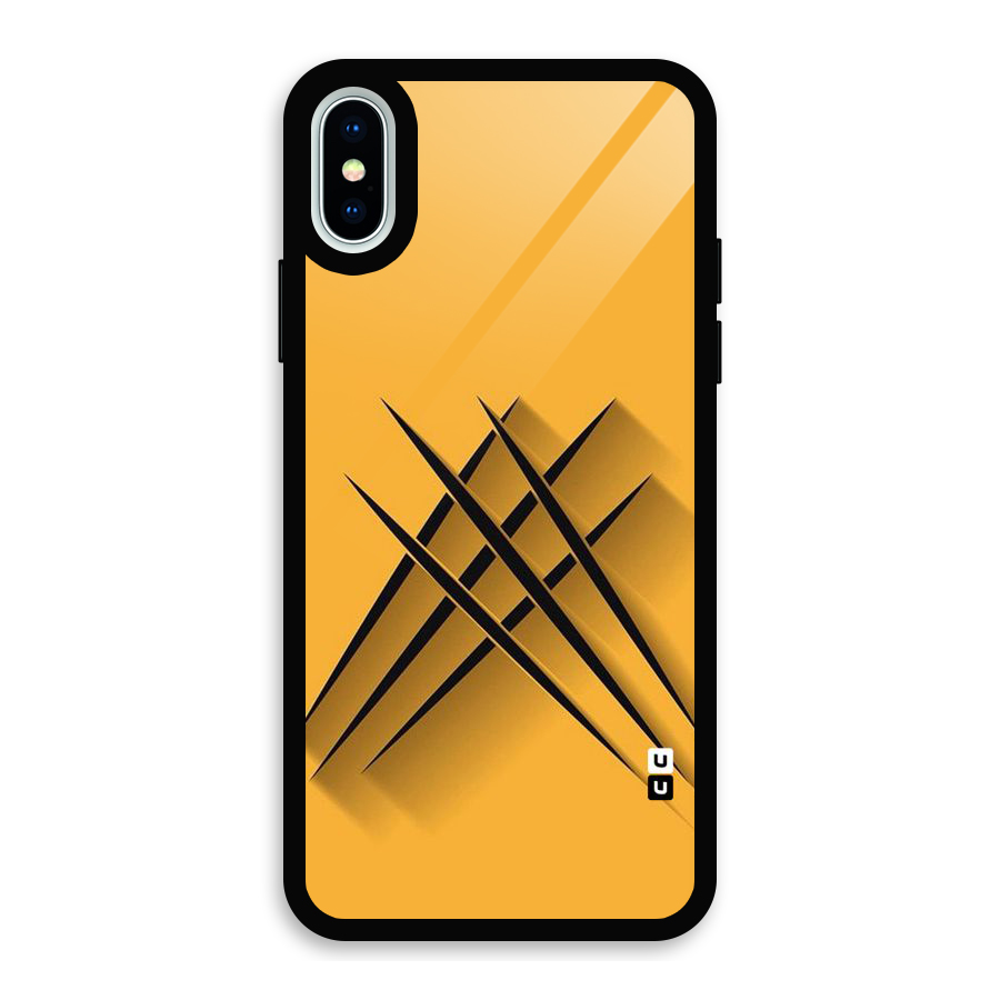 Black Paws Glass Back Case for iPhone X
