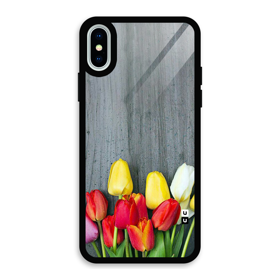 Bloom Grey Glass Back Case for iPhone X