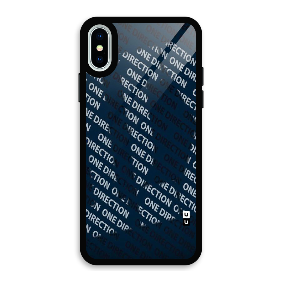Blue Way Glass Back Case for iPhone X
