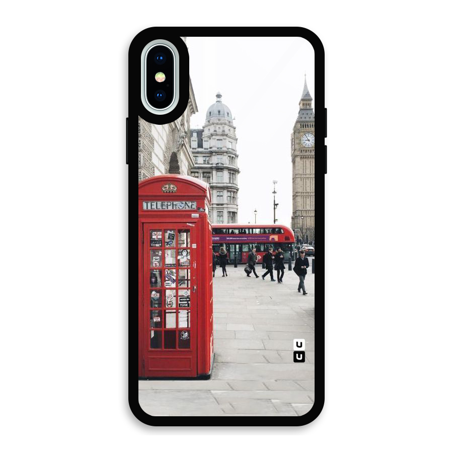 Booth In Red Glass Back Case for iPhone X
