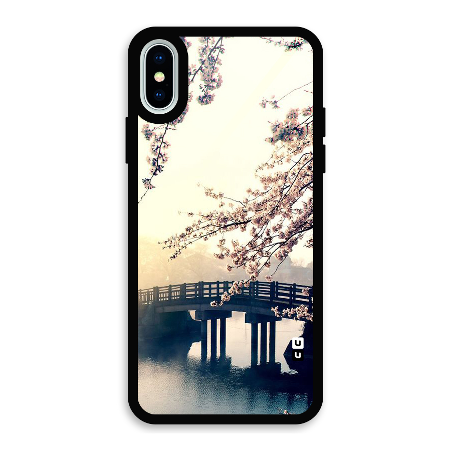 Bridge Blossom Glass Back Case for iPhone X