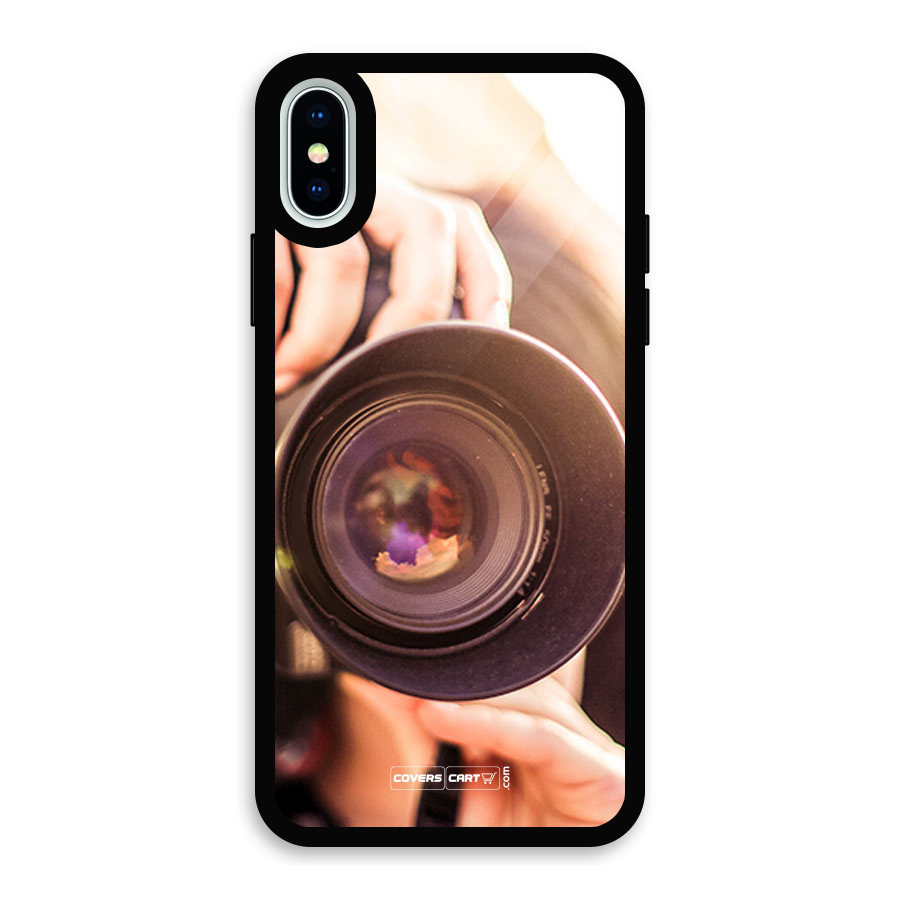 Camera Lovers Glass Back Case for iPhone X