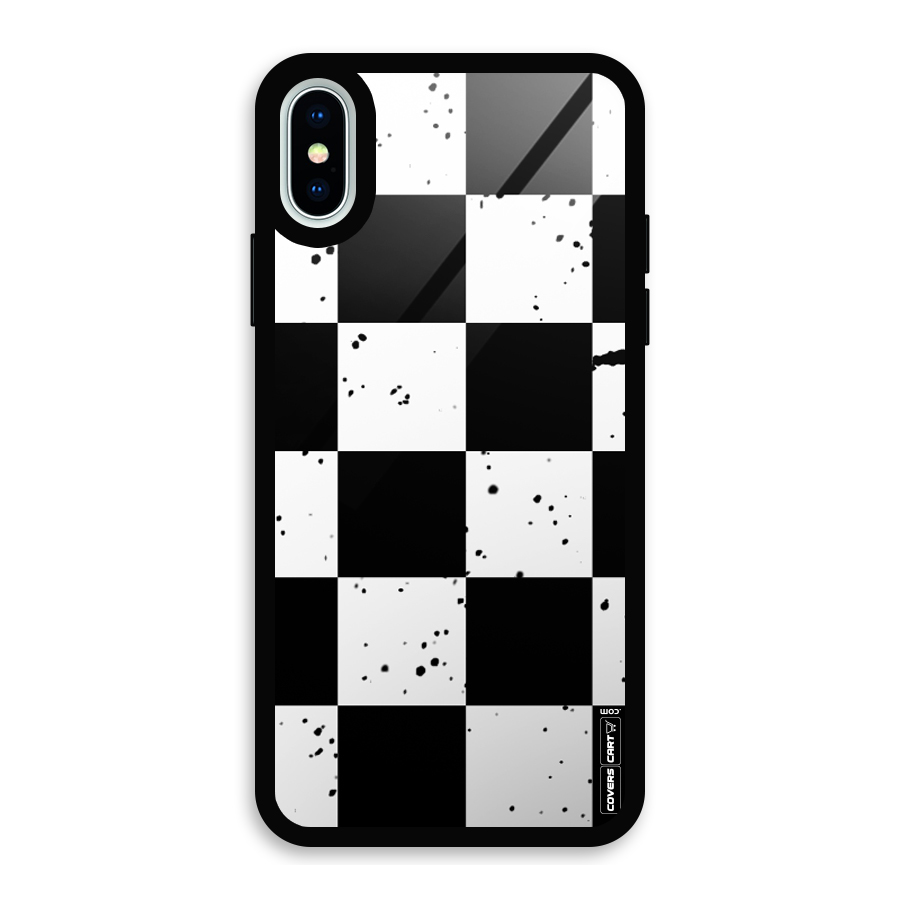 Check Mate Glass Back Case for iPhone X