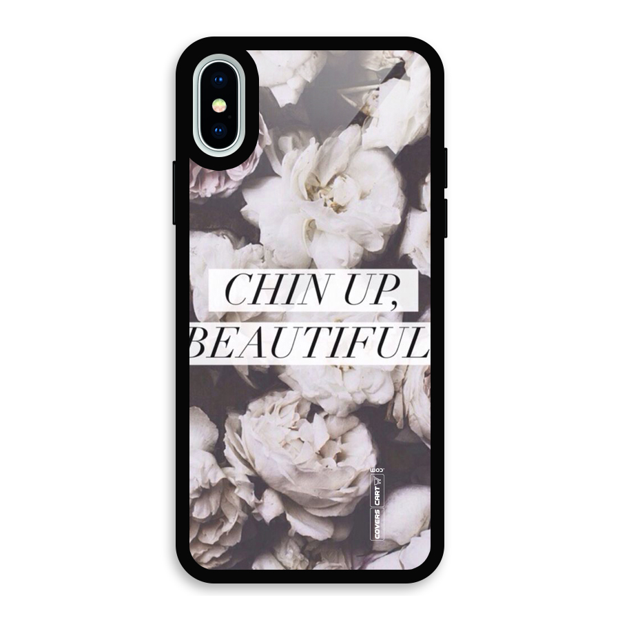 Chin Up Beautiful Glass Back Case for iPhone X