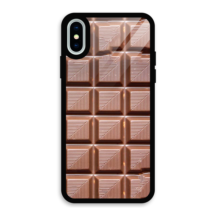 Chocolate Tiles Glass Back Case for iPhone X